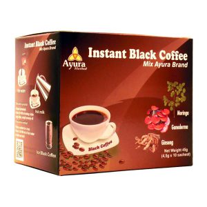 ayura herbal instant black coffee mix