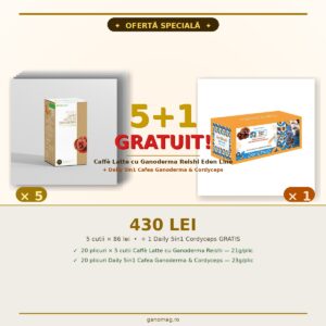 Caffe-Latte-cu-Ganoderma-Daily-5in1-Cordyceps-GRATUIT