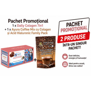 PROMO1 x Daily Colagen 7in1 +  1 x Ayura Coffee Mix cu Colagen și Acid Hialuronic - Family Pack