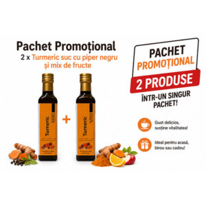 PROMO2 x Turmeric suc cu piper negru si mix de fructe