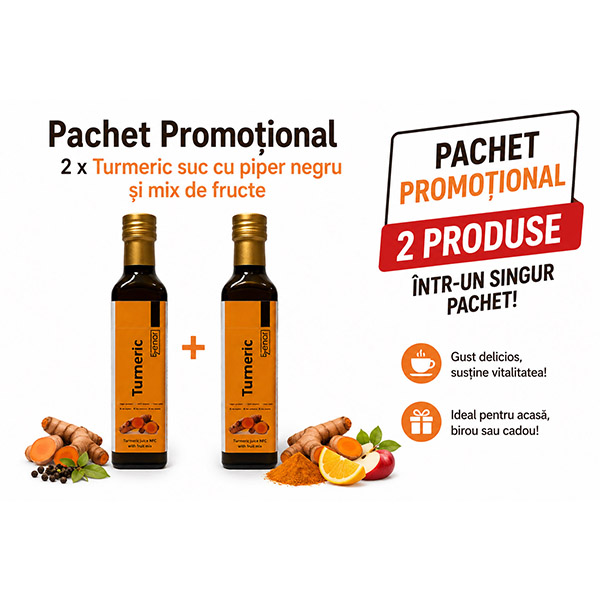 PROMO2 x Turmeric suc cu piper negru si mix de fructe